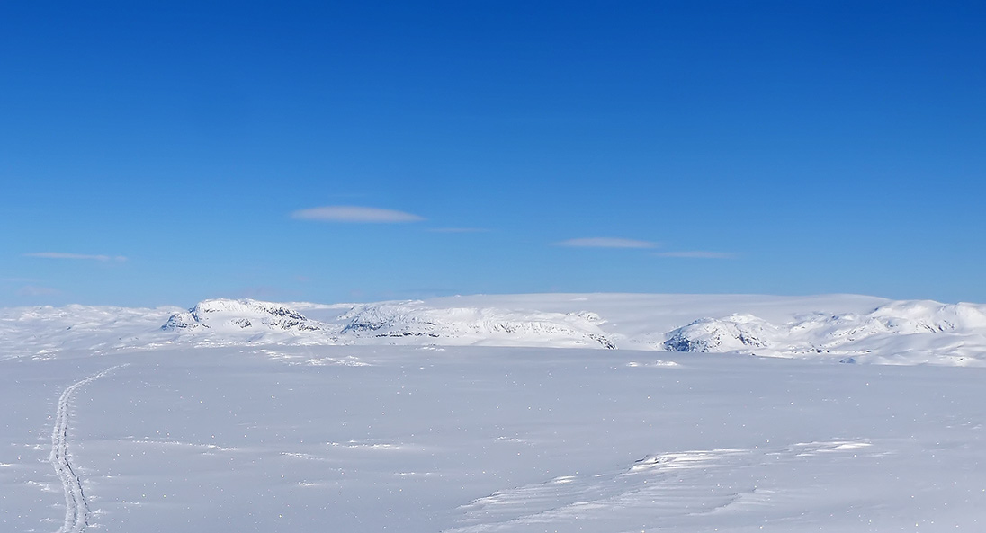 Hardangerjøkulen sett frå Onen