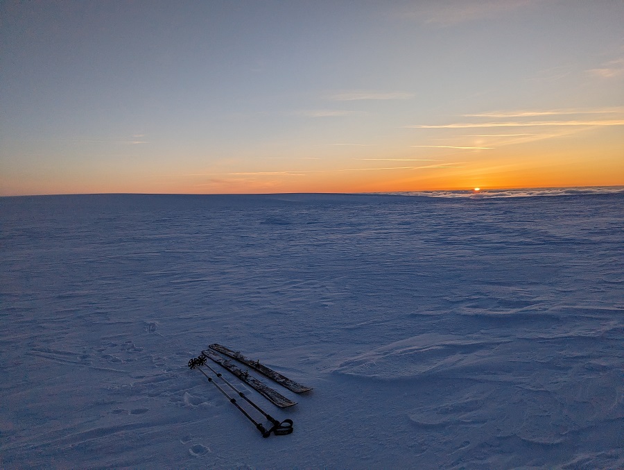 Kveld på breen