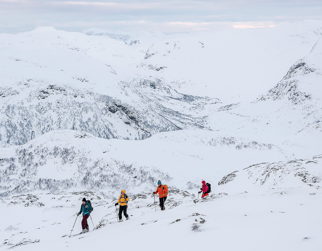Topptur i snø
